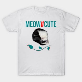 Meow cute baby cat sleep T-Shirt